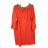 Šaty dlhý rukáv dámske nadrozmer (3XL/4XL ONE SIZE) TALIANSKA MÓDA IMWQ21213 červená