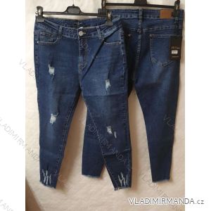 Rifle jeans dlhé dámske nadrozměr (38-46) JEANS BSJ21S6073