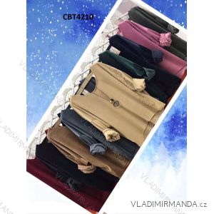 Tunika oversize s príveskom dlhý rukáv dámske (L/XL ONE SIZE) TALIANSKA MÓDA IMWC21CBT4210