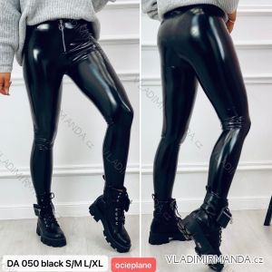 Legíny latexové zateplené na zip dlouhé dámské (S-XL) TURECKÁ MÓDA TMWL22DA050