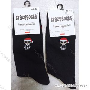 Ponožky veselé vianočný slabé pánske CRAZY SOCKS (40-43,44-47) POĽSKÁ MÓDA DPP21443