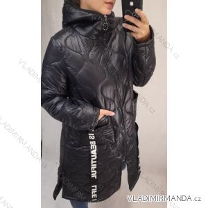 Bunda / Kabát dlhý rukáv dámska (XL / 2XL ONE SIZE) TALIANSKA MODA IM4211153