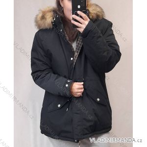 Kabát parka zimní dámská nadrozměr (3XL-7XL) POLSKÁ  MÓDA MTN21MHM-W557BIG