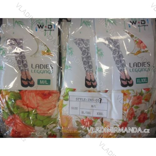 Legíny dlhé dámske bambusové nadrozmerné (m-3XL) WD ZnS-017