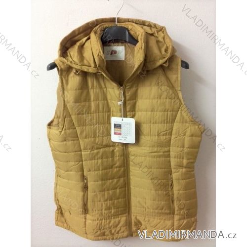 Vesta dámska jesenná s kapucňou (M-3XL) ACTIVE SPORTS SP2102HORCICE/DR (p)horčica(/p) L