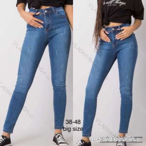 Rifle jeans dlhé dámske nadrozmer (38-48) JEANS JAW22MK0313