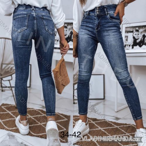 Rifle jeans dlhé dámske (34-42) JEANS JAW22022