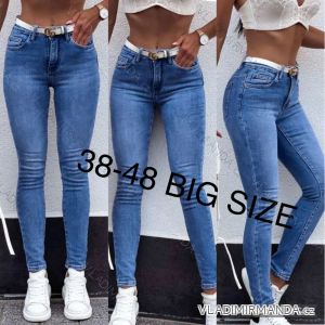 Rifle jeans dlhé dámske nadrozmer (38-48) JEANS JAW22MK0297