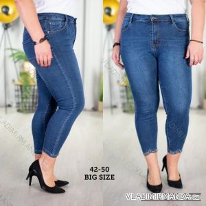 Rifle jeans dlhé dámske nadrozmer (42-50) JEANS JAW22342