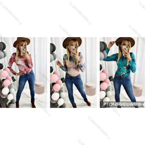 Tričko dlhý rukáv dámske (S/M ONE SIZE) TALIANSKA MÓDA IMWL22381