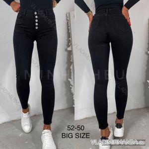 Rifle jeans dlhé dámske nadrozmer (42-50) JEANS JAW22QR64