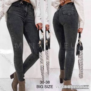 Rifle jeans dlhé dámske nadrozmer (30-38) JEANS JAW22QR50