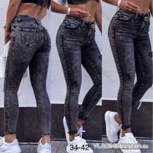 Rifle jeans dlhé dámske (34-42) JEANS JAW22QR38