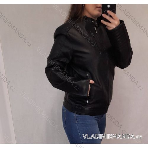 Bunda koženková dámska nadrozmerná (m-3xl) VOPSE VOP22F8902