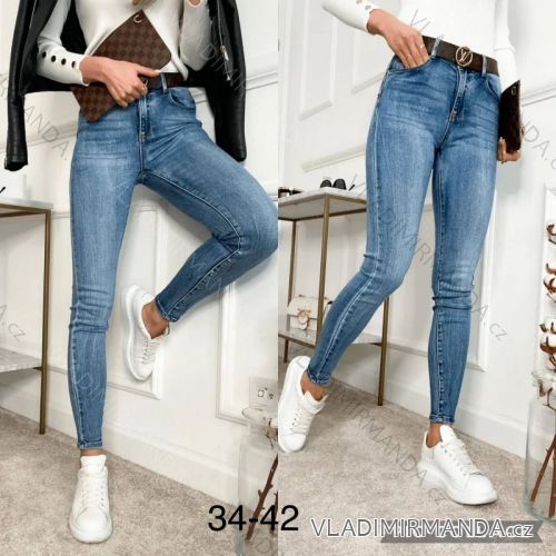 Rifle jeans dlhé dámske (34-42) M.SARA MSR22485