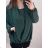 Tunika / blúzka dlhý rukáv dámska nadrozměr (3XL / 4XL ONE SIZE) TALIANSKÁ MÓDA IMWQ21214