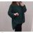 Tunika / blúzka dlhý rukáv dámska nadrozměr (3XL / 4XL ONE SIZE) TALIANSKÁ MÓDA IMWQ21214