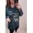 Tunika dlhý rukáv dámska nadrozměr (3XL / 4XL ONE SIZE) TALIANSKÁ MÓDA IMWQ219018B/DR 3XL / 4XL vínová