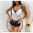 Body krajkové na ramienka dámske (S/M ONE SIZE) TALIANSKA MÓDA IMWM22566