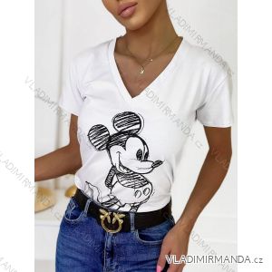 Tričko krátky rukáv dámske mickey mouse (S/M ONE SIZE) TALIANSKA MÓDA IMWK22091