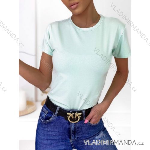 Tričko krátky rukáv dámske (S / M ONE SIZE) TALIANSKÁ MÓDA IMWK23PL009