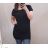 Tunika predĺžená krátky rukáv dámske (M/L ONE SIZE) TALIANSKA MÓDA IM722007