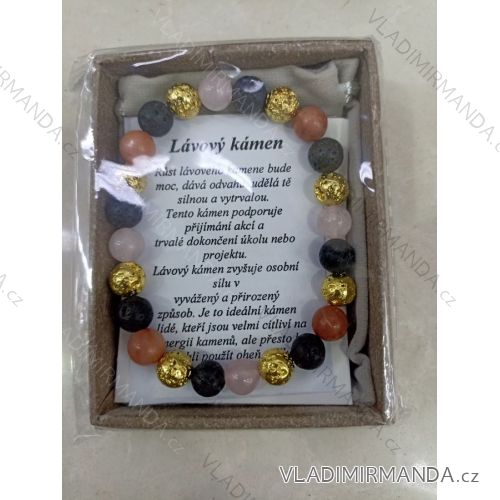 Náramok lávový kameň dámsky (ONE SIZE) BIŽUTÉRIA BIZ22014
