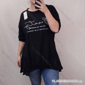 Šaty voľnočasové dlhý rukáv dámske (XL/3XL ONE SIZE) TALIANSKA MÓDA IMJ22005