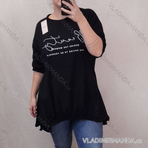 Šaty voľnočasové dlhý rukáv dámske (XL/3XL ONE SIZE) TALIANSKA MÓDA IMJ22005