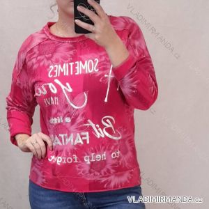 Tunika dlhý rukáv dámska nadrozmer (3XL/4XL ONE SIZE) TALIANSKA MóDA IM422182/DR