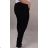 Rifle jeans dámske nadrozmerné s gumou v páse (40-52) SMILING SAL22W856 Čierna 44