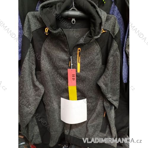 Mikina na zips s kapucňou pánska nadrozmerná (4XL-7XL) HKD HKD20HD-517