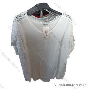 Tunika čipková krátky rukáv dámska (L/XL ONE SIZE) TALIANSKA MÓDA IM722031