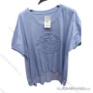 Tunika zaväzovací krátky rukáv dámska (L/XL ONE SIZE) TALIANSKA MÓDA IMB22053