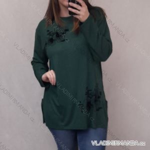 Tunika teplá dlouhý rukáv dámská (uni XL-2XL) Turecká moda TML20102