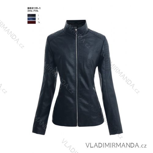 Bunda koženková dámska nadrozmer (3XL-7XL) LANMAS MA522BR0119-1