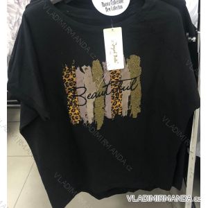 Tunika oversize krátky rukáv dámska (S/M/L/XL ONE SIZE) TALIANSKA MÓDA IMM22284