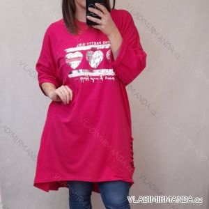 Šaty krátky rukáv dámska nadrozmerná (3XL/4XL ONE SIZE) TALIANSKA MÓDA IMWQ22019