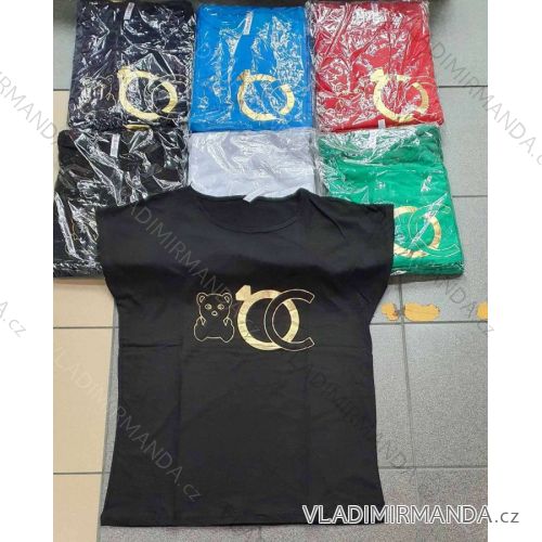 Tričko krátky rukáv dámske nadrozmer (2XL-4XL) TURECKÁ MÓDA TMWG22GY879