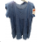 Šaty riflové voľnočasové krátky rukáv dámske nadrozmer (M/L/XL ONE SIZE) TALIANSKA MÓDA IM722148