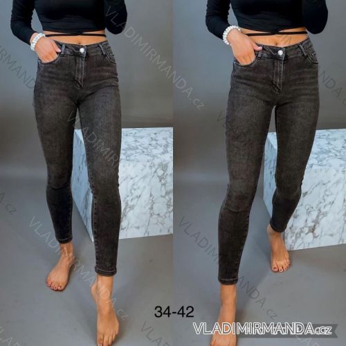 Rifle jeans dlhé dámske (34-42) JEANS JAW22BK291