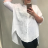 Košeľa 3/4 dlhý rukáv dámska nadrozmer (3XL/4XL ONE SIZE) TALIANSKA MóDA IM422410