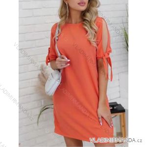 Šaty oversize krátky rukáv dámske (S/M ONE SIZE) TALIANSKA MÓDA IMWY221595