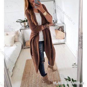 Cardigan pletený teplý dlhý rukáv dámsky (3XL/4XL ONE SIZE) TALIANSKA MÓDA IMD22041