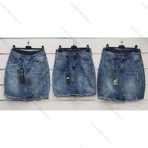 Sukně krátká riflová pružná dámská (S-XL) ITALSKÁ MÓDA IMWA221838