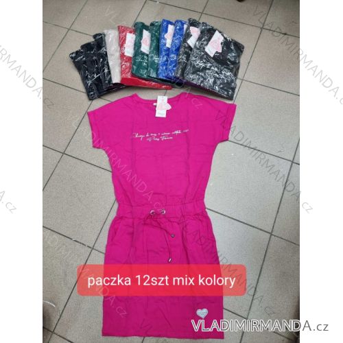 Šaty športové letné krátky rukáv dámske (S-XL) TURECKÁ MÓDA TMWG22G56566