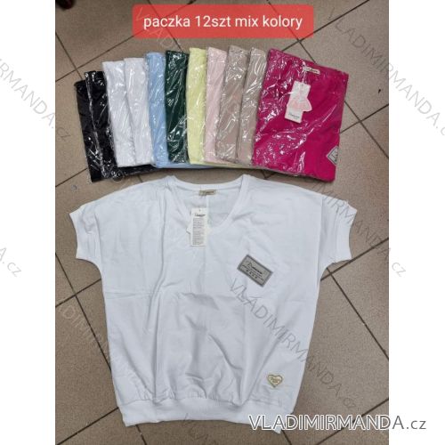 Tričko krátky rukáv dámske (S-XL) TURECKÁ MÓDA TMWG22G53214