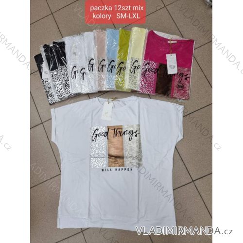 Tričko krátky rukáv dámske (S-XL) TURECKÁ MÓDA TMWG22G5659