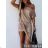 Šaty športový krátky rukáv dámske viskoza (S/M/L ONE SIZE) TALIANSKA MÓDA IMWL221912