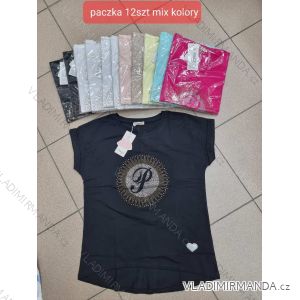 Tričko krátky rukáv dámske (S/M ONE SIZE) TURECKÁ MÓDA TMWG22G5315242